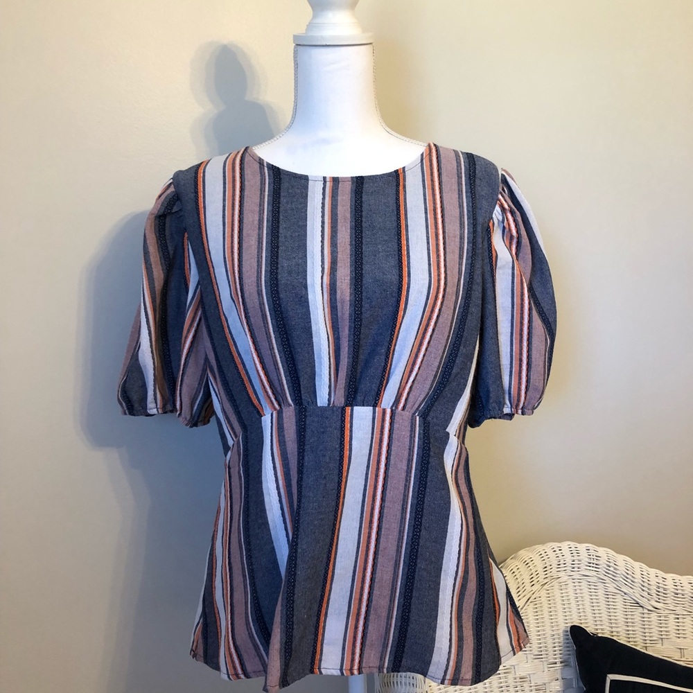 Orange Creek Los Angeles Top Blouse Size Large EUC